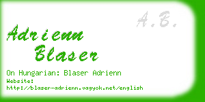 adrienn blaser business card